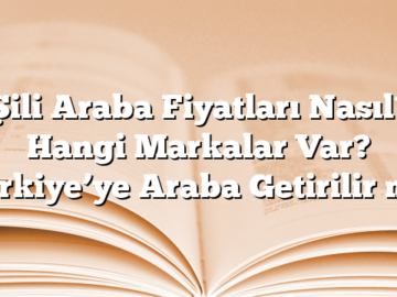 Şili Araba Fiyatları Nasıl? Hangi Markalar Var? Türkiye’ye Araba Getirilir mi?